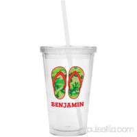 Personalized Flip Flop Tumbler, Available in Green or Red   562897300